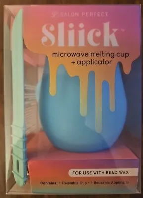 Sliick Salon Perfect Microwave Melting Cup & Applicator For Use W/ Bead Wax NIB • $5