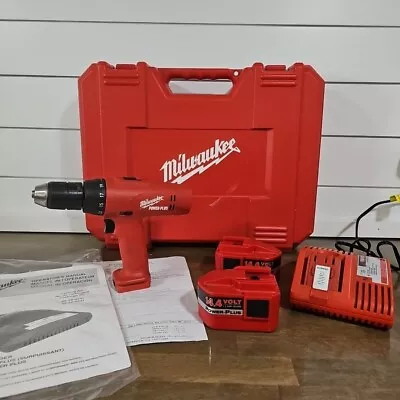 Milwaukee 0512–21 14.4V T-handle Driver Drill Set Hard Case 2 Bats. Charger • $119.95