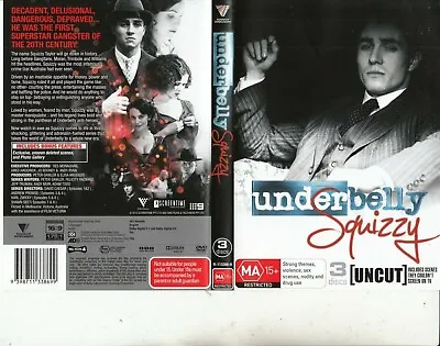 Underbelly-Squizzy-2008-TV Series Australia-[3 Disc Set Uncut]-3 DVD • £30.99