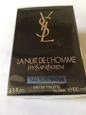 LA NUIT DE L'HOMME EAU ELECTRIQUE 3.3oz EDT Spray For Men 100% AUTHENTICSEALED • $177.99