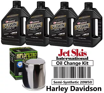 Semi Synthetic Engine Oil Change Kit Harley Street Glide Tri Glide Ultra Limited • $64.95