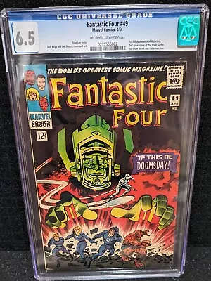 Fantastic Four #49 CGC VF- 6.5 2nd Silver Surfer 1st Full Galactus! Marvel 1966 • $1400