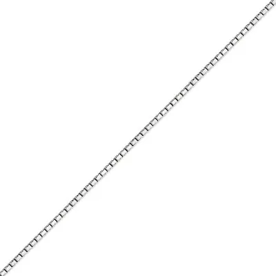 $278.99 • Buy 14K Solid White Gold  Box Chain Necklace Women's 1.25mm Length 16  -30 