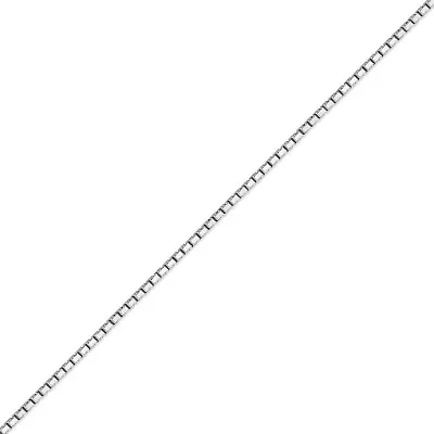 14K Solid White Gold  Box Chain Necklace Women's 1.25mm Length 16  -30  • $309.99