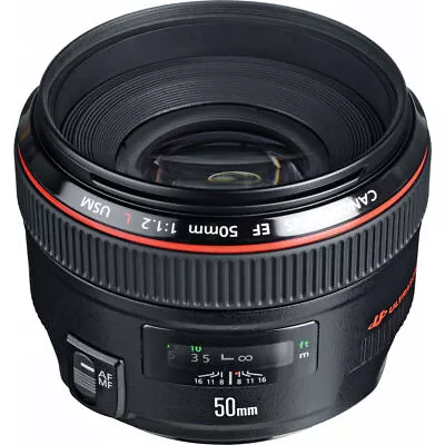 Canon EF 50mm F/1.2L USM - 2 Year Warranty - UK FREE Delivery • £1155