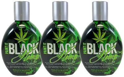 Millennium PAINT IT BLACK HEMP Dark Bronzer Tanning Lotion-13.5 Oz EA **3-PACK** • $82.95