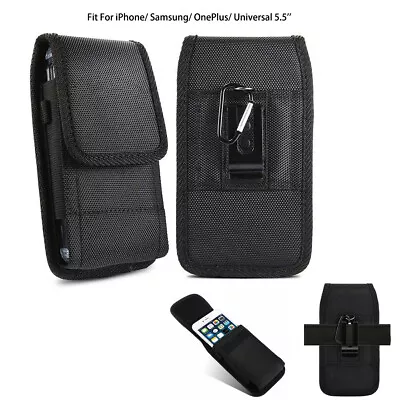 $16.99 • Buy Vertical Cell Phone Pouch Holster  Nylon Belt Loop Clip Carrying Bag Cover Case