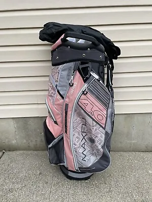 MAXFLI U/Series 4.0 Cart Golf Bag - 15 Way Divider Top -  8 Zipper Pockets Nice! • $59.99