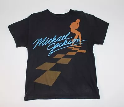 2009 Michael Jackson Moonwalker  Signature  Silhouette Black Shirt Medium • $11.99