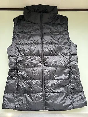 Uniqlo Sleeveless Feather Ultra Light Down Puffer Vest Size S Black • $73