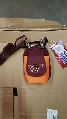 Virginia Tech Hokies Purse Plus Touch Phone  ID Wallet Charm 14 Gift Compact • $9.99