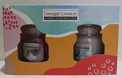 Yankee Candle Home Inspiration Gift Set Candle Small Jar Twin Pack • £10