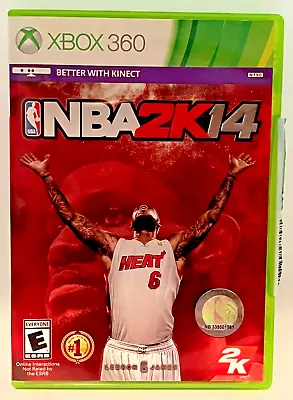 NBA 2K14 Xbox 360 Game & Case & Manual • $10.30