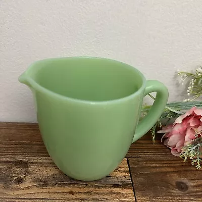 Fire King Oven Ware - Rare Milk Pitcher - Anchor Hocking Green • $44.97