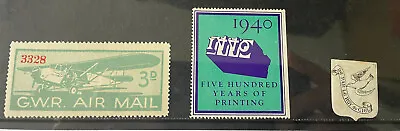 $6.09 • Buy Vintage Cinderella Poster Stamps. In Fine Condition.