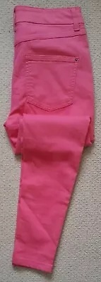 Womens M & S Raspberry Jeggings Jeans. Size Uk 10 X Short • £9.49