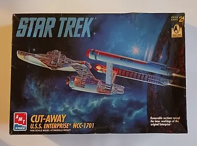 AMT/Ertl Star Trek Cut-Away USS Enterprise NCC-1701 Model Kit New Sealed 080 • $49.99