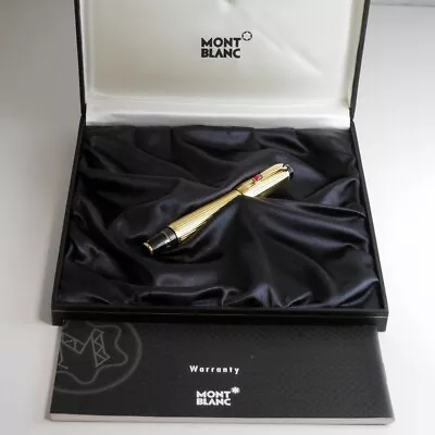 Montblanc Boheme Gold Plated Rouge Fountain Pen EF With Box (MINT) • $1199