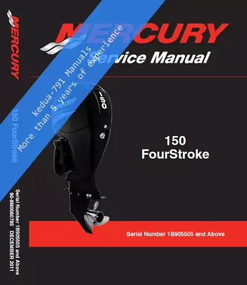 Mercury 150 FourStroke EFI 2011 And Up - Service Manual - CD(PDF) • $9.49