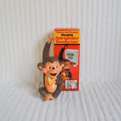 £5 • Buy Mervin The Monkey Fridge Deodorizer Hanging Fridge Freshener Baking Soda 1980's