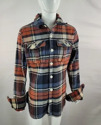 Superdry Boys Over Shirt Jacket Check Medium (M) Cotton Winter  • £4.99