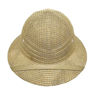 Pith Helmet Caribbean Explorer Safari Expedition Jungle Hat Brown One Size OSFM • $19.99