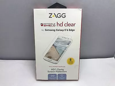 Zagg InvisibleShield HD Screen Protector Galaxy S6 Edge G6EHWS-F00 Clear • $7.97