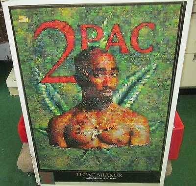 Tupac Shakur 2 Pac Sealed New  Rap Hip Hop Rare Sealed  Poster  Mosaic 2002 • $13.99