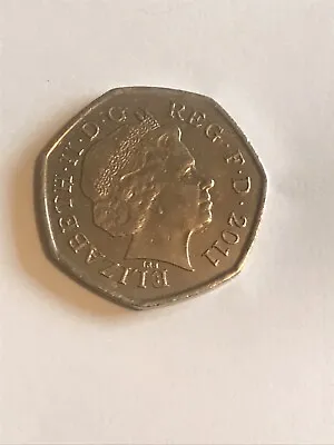 FIFTY PENCE LONDON OLYMPICS 2012 WHEELCHAIR RUGBY 50p 2011 • £0.99
