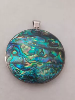 Abalone Shell 925 Silver Pendant  Ocean Jewellery • £16