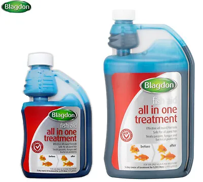£10.49 • Buy Blagdon All In One Fish Aid Pond Treatment Disease Parasite Fungus Bacteria Koi