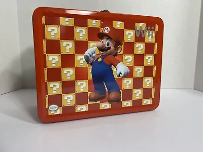 Super Mario Wii Lunchbox With CD Holder Red -Corner Ding Scratch- • $9.99