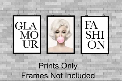 £6 • Buy Marilyn Monroe Bubblegum Fashion Set Wall Art Photo Print Picture Gift A5 A4