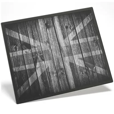 Placemat Mousemat 8x10 BW - Wooden Effect Union Jack UK Flag  #40996 • £8.99