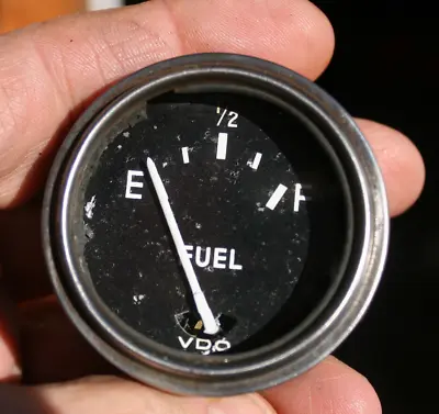 VDO Vintage 6v Fuel Gas Gasoline 2 1/16  Gauge • $49