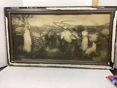 The Harvest Moon Dated 1883 Framed Large Etching By Robert Macbeth No. 4039 • $280