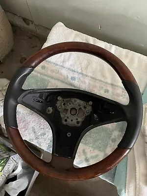 09-12 Mercedes R230 SL550 Steering Wheel Black Walnut Wood NO PADDLES SL • $199