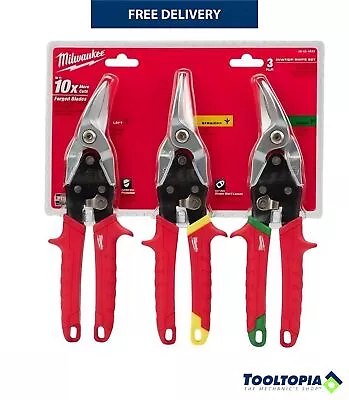 £40.99 • Buy Milwaukee 3pcs Set Metal Tin Snips - 1pc 48224533