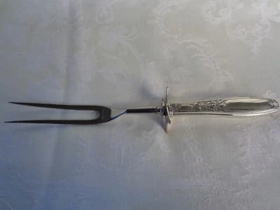 $49.65 • Buy International Silver Ambassador Silverplate Large Stainless Prong Roast Fork 