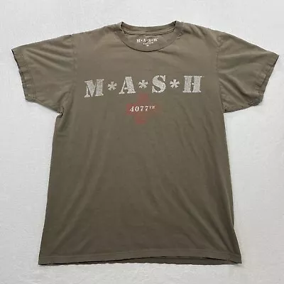 Mash Distressed Logo T Shirt Adult Medium Classic TV Show Military Green • $11.96