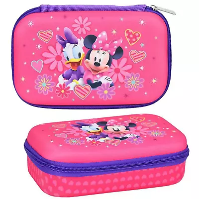 Minnie Mouse Molded Pencil Case Zip Closure Minnie & Daisy Duck 5  X 9  Aqua • $16
