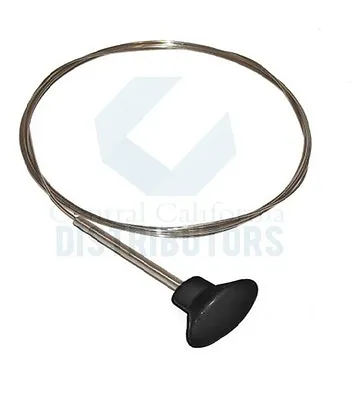 Hood Release Cable Black Knob Volkswagen T1 Bug Beetle 1946-1967 343823531a • $12.35