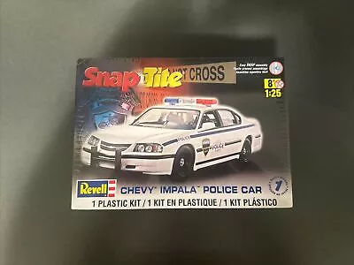 REVELL SNAP TITE CHEVY IMPALA POLICE CAR #85-1928 1/25 NEW Factory Sealed • $25