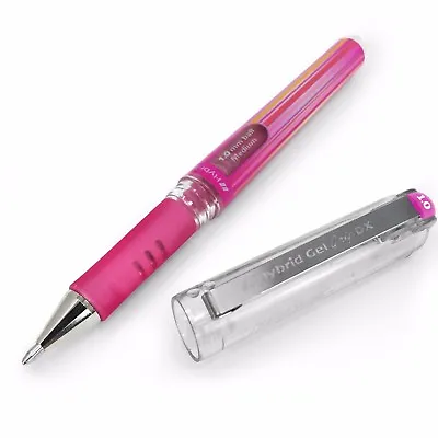 Pentel Hybrid Gel Grip Metallic Pen – 1.0mm Rollerball – Metallic Pink – Single  • £3.49