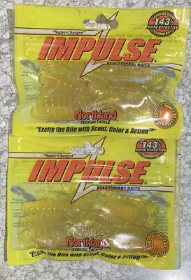 2 Packs Northland Impulse 4” Swim’n Grub Chartreuse • $9.99