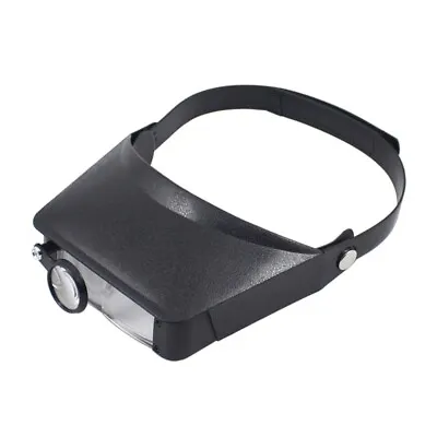 Headband Magnifier Hands Jeweler Loupe Head Mount Magnifying Headset • £10.04