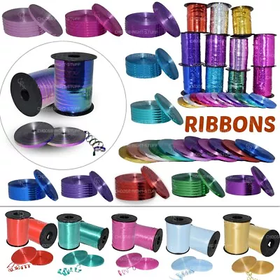 £1.59 • Buy STRING TIE 100 Meter Metallic Curling Balloons Ribbons Helium Wedding Birthday 