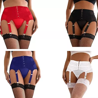 Suspender Belt Strap Garter Plus Size 8-22 Sexy Lingerie Black Red Blue White • £13.97