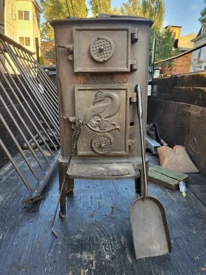 $199.99 • Buy Antique L. Lange Cast Iron Stove