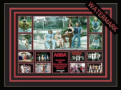 Abba Limited Edition Signed & Framed Memorabilia - Waterloo - Fernando - Sos • $118.99